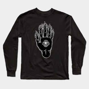 Mysterious Eye. Magic Hand Long Sleeve T-Shirt